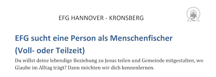 EFG Kronsberg 2025 11 Titel Stellenausschreibung